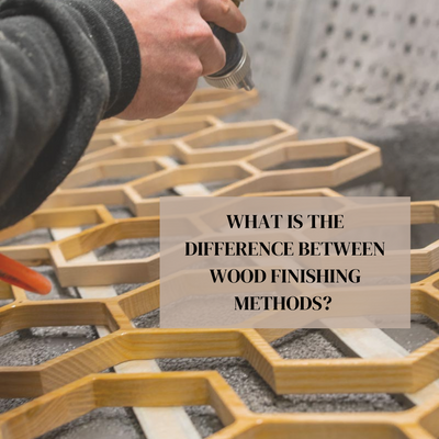 What is the difference between wood finishing methods?