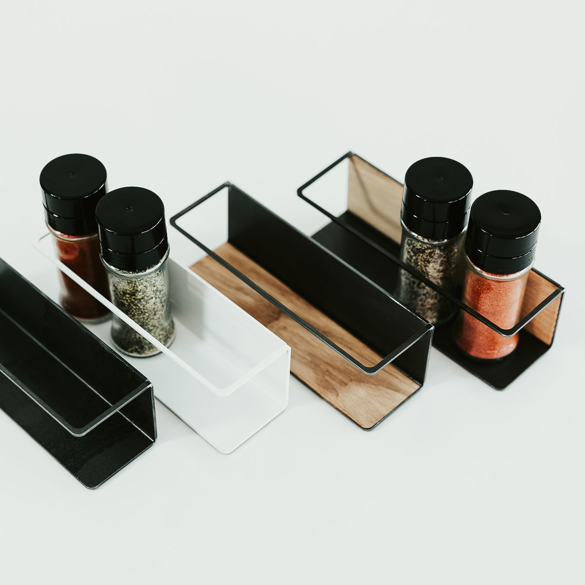 Spice racks metal wood spices organizer