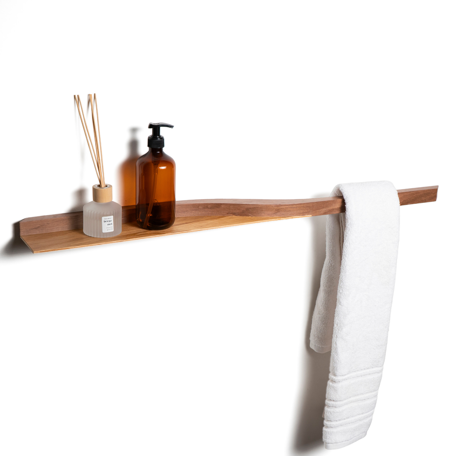 Bathroom wooden towel rack modern design