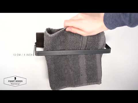 Metal towel rack