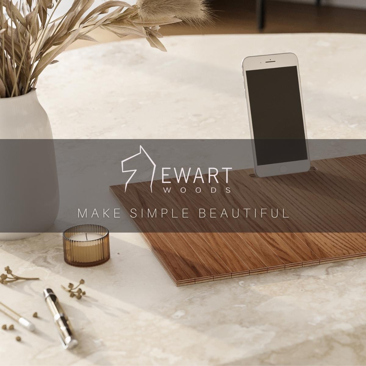 Sofa arm tray (light) - EWART WOODS