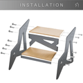 Wood Stepping stool - EWART WOODS