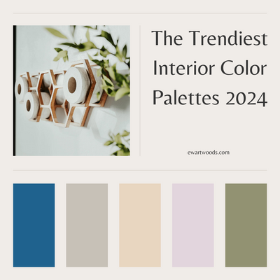Les palettes de couleurs les plus tendances dans le design intérieur.