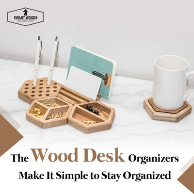 The Wood Desk Organizers Make It Simple to Stay Organized