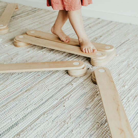 balance boards wooden with connectors