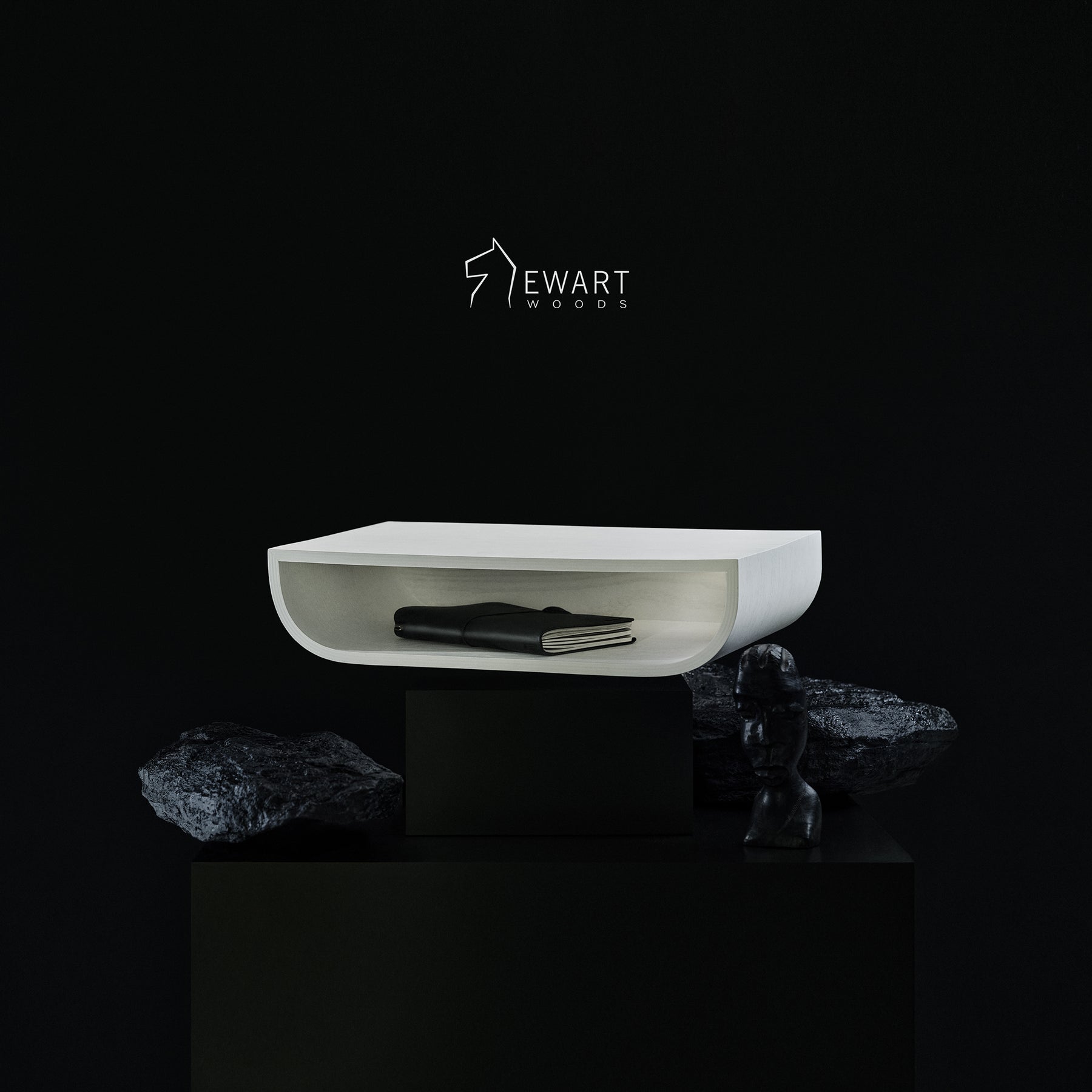 White Floating Nighstand Small