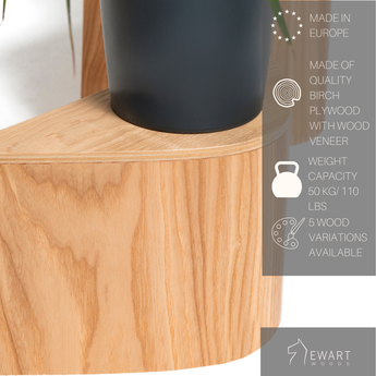 Plant stand indoor wood design ashwood