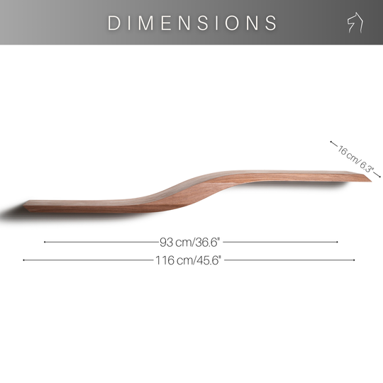 Sculptural Wave Shelf