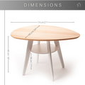 Small modern round coffee table dimensions