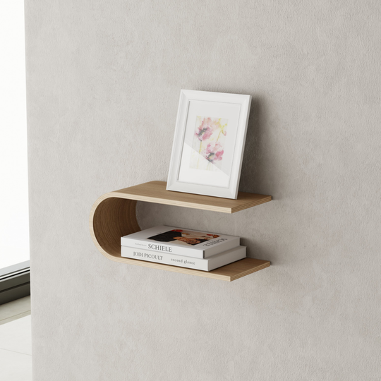 Wall mounted rotatable shelf unique and functional design