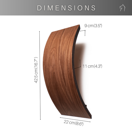 Dimensions for wooden bathroom towel holder with open top