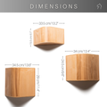 Plant stand indoor wood set of 3 dimensions