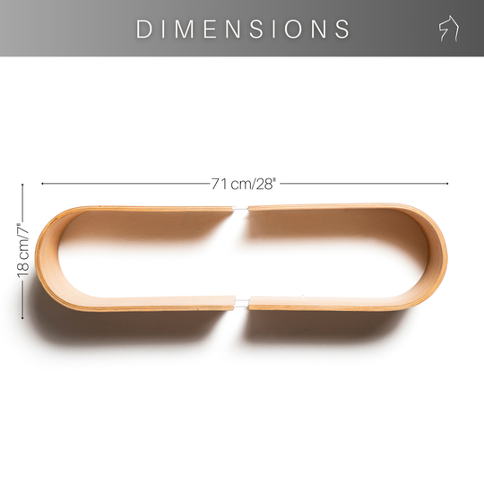 Wood shelf oval dimensions