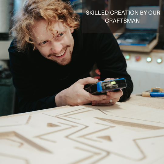 Tabouret Marchepied en Bois (Géométrique)