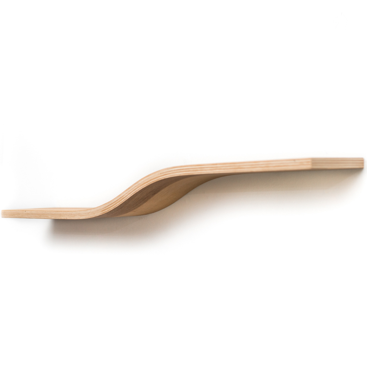 Wooden simple floating wall hanging shelf wave | Ewart Woods Designs – EWD
