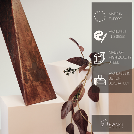 White metal shelves (set of 3)