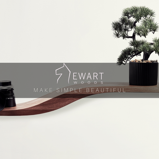 Sculptural Wave Shelf