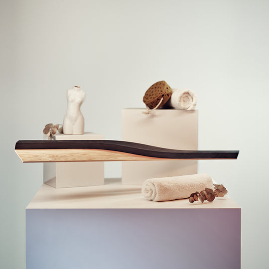 Wall mounted towel holder with shelf wenge 