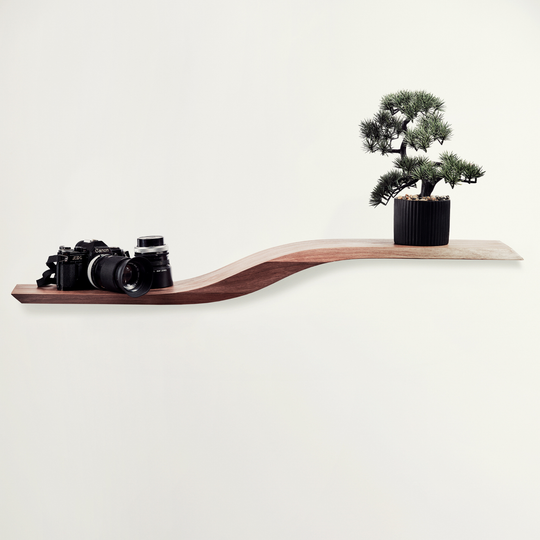 Sculptural Wave Shelf