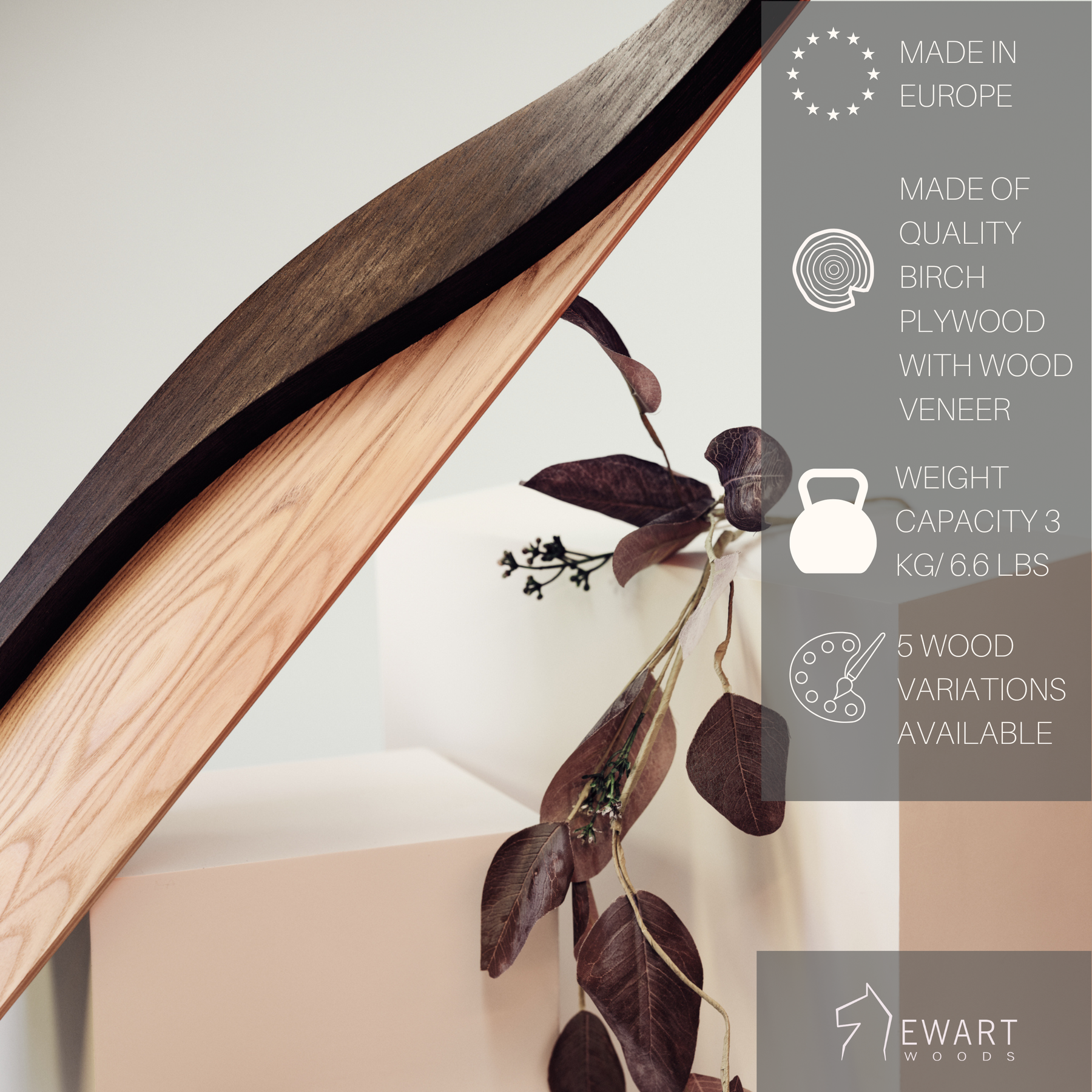 Towel Holder Wave with Shelf