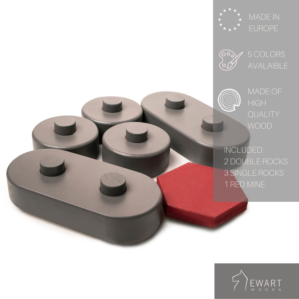 Indoor curling game made of wood - EWART WOODS