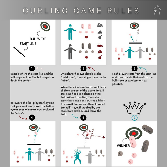 Indoor curling game made of wood - EWART WOODS