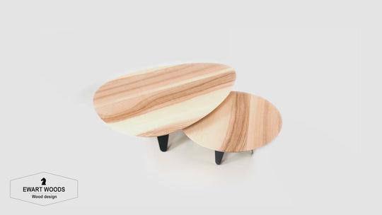Small wooden serving tables and their dimensions made by EWART WOODS