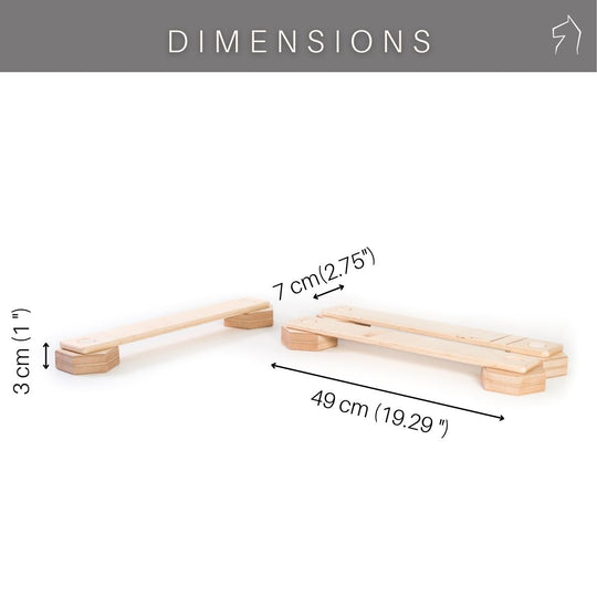 Wooden hexagon shape balance beam - EWART WOODS