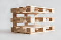 Wood miniature pallet desk organize - EWART WOODS