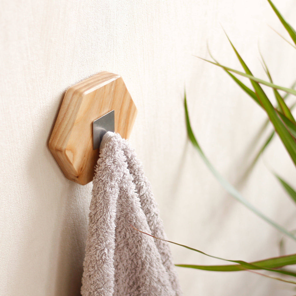 Wood Wall Hook Bathroom Towel Rack – EWD