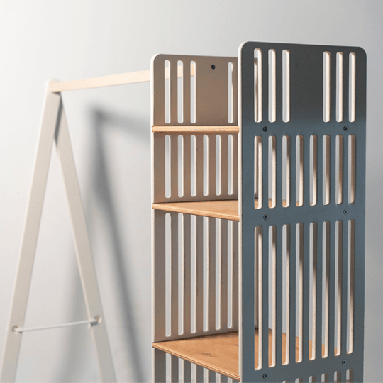 Children Wooden Wardrobe, Kids Clothing Rack Organizer – EWD