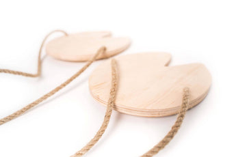 Wooden stepping stones WITH rope (Animal footprint) - EWART WOODS