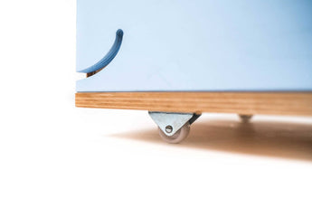 Wooden toy box on wheels (Whale) - EWART WOODS