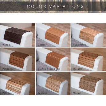 Sofa arm tray exotic colors - EWART WOODS