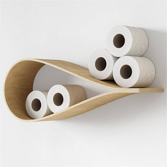 Wooden Toilet Paper Roller Replacement - Spring Loaded For Older Ceramic Holders